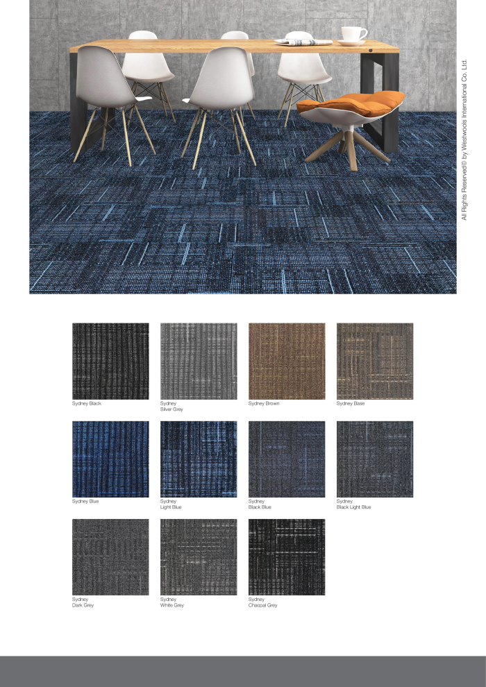 Thảm tấm Sydney Chacoal Grey